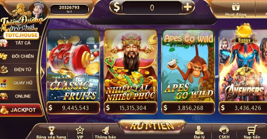 Game slot cổ điển tại 999bet